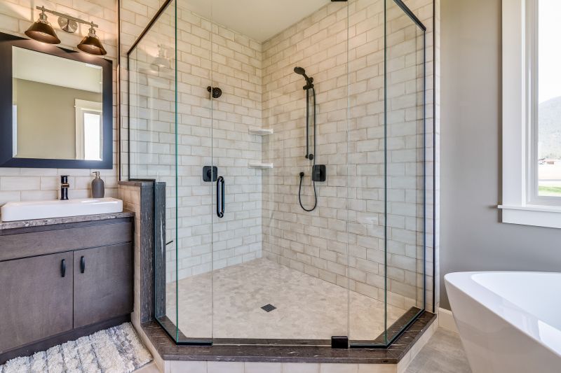 Tile Accents in Walk-in Shower