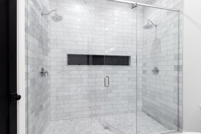 Small Bathroom Shower with Glass Enclosure